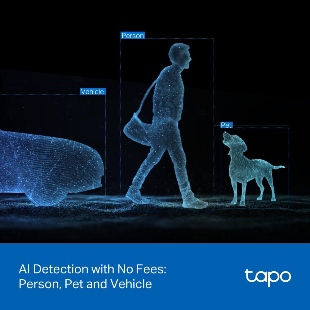 Tapo Outdoor Dual-Lens Wi-Fi Security Camera, 2K 3MP Pan/Tilt, AI Detection, 165ยฐ Wide-Angle + Telephoto Lens, Night Vision, 2-Way Audio, Ethernet Support, Works with Alexa & Google Home (Tapo C545D) ๐ All In One Marketplace Canada