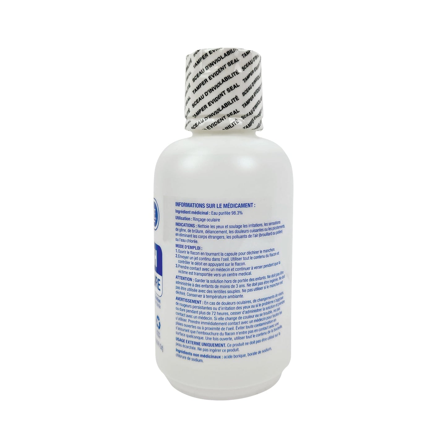 FIRST AID CENTRAL PhysiciansCare 500 ml (16 oz.) Single Bottle Eyewash Wall Station, White ๐ All In One Marketplace Canada