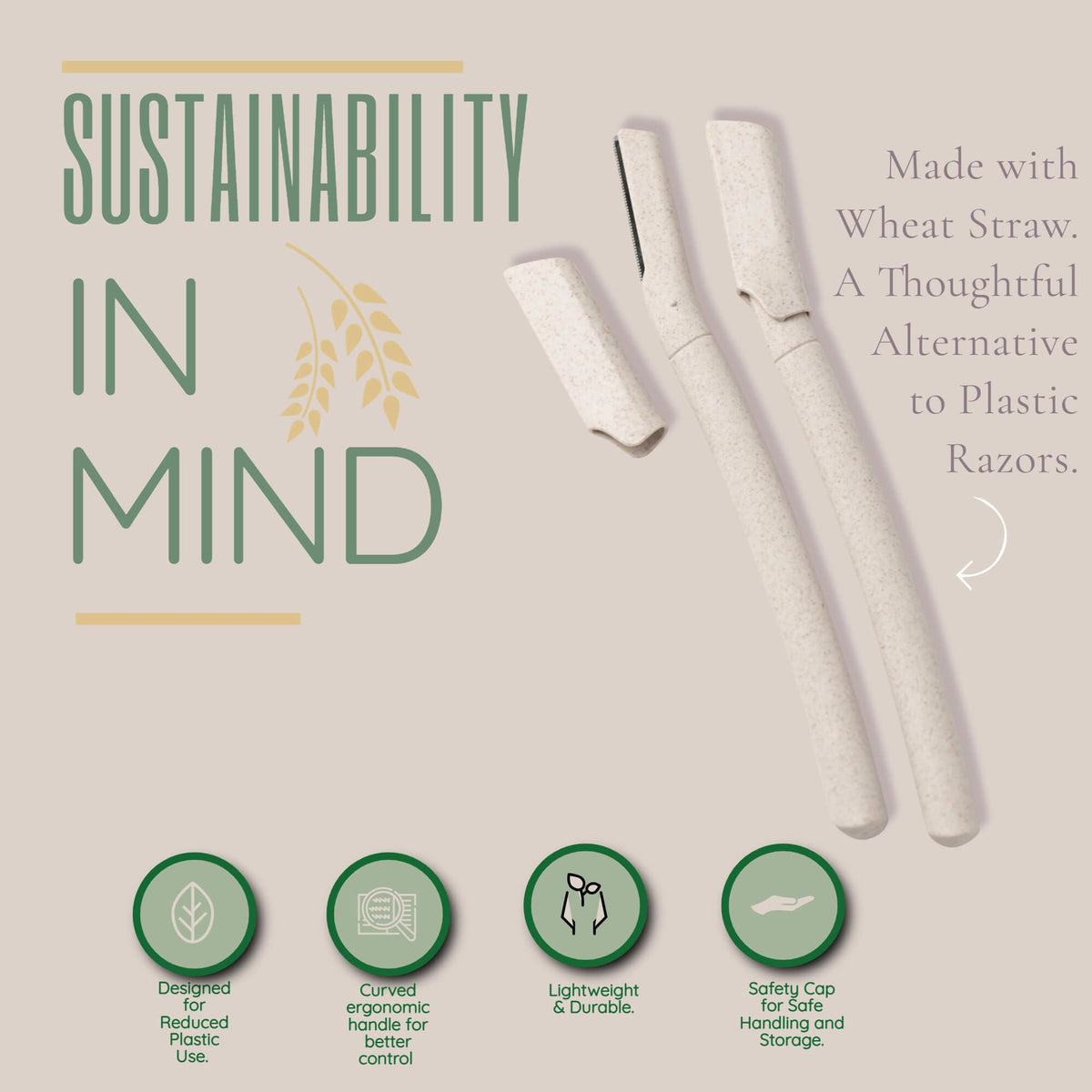 Jasclair Dermaplaning Razor for Women | Exfoliating Facial Razor for Peach Fuzz Removal & Smooth Skin | Precision Blade for Eyebrows & Face | Gentle At-Home Exfoliation Tool | Foldable, Reusable ๐ All In One Marketplace Canada