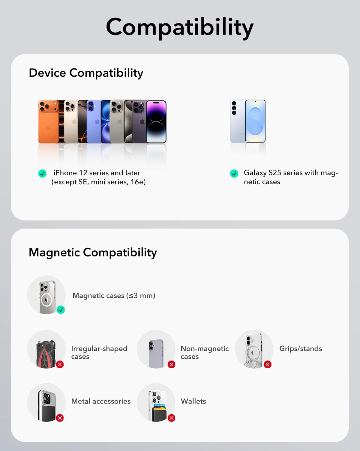 ESR 15W for MagSafe Car Mount Charger, Air Vent Dashboard Wireless Magnetic Phone Holder Chargerfor iPhone 17e Air 17 Pro Max 16 15 14 Plus 13 12 Mini, Galaxy S25/S26 Series for MagSafe Accessories ๐ All In One Marketplace Canada
