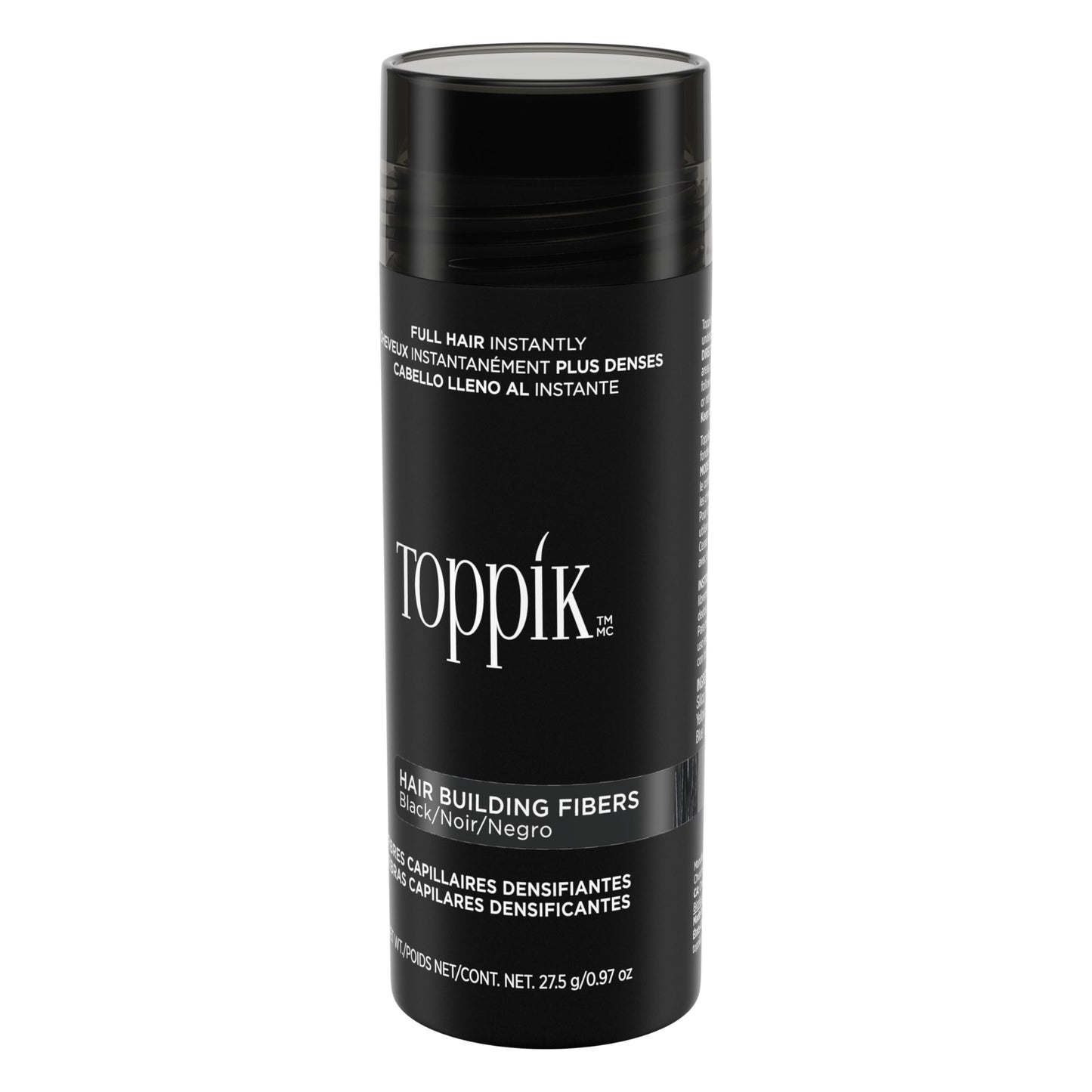 TOPPIK Hair Building Fibers, Black, VALUE SIZE 27.5 g, Fill In Fine or Thinning Hair, Instantly Thicker Looking, Multiple Shades for Men & Women ๐ All In One Marketplace Canada