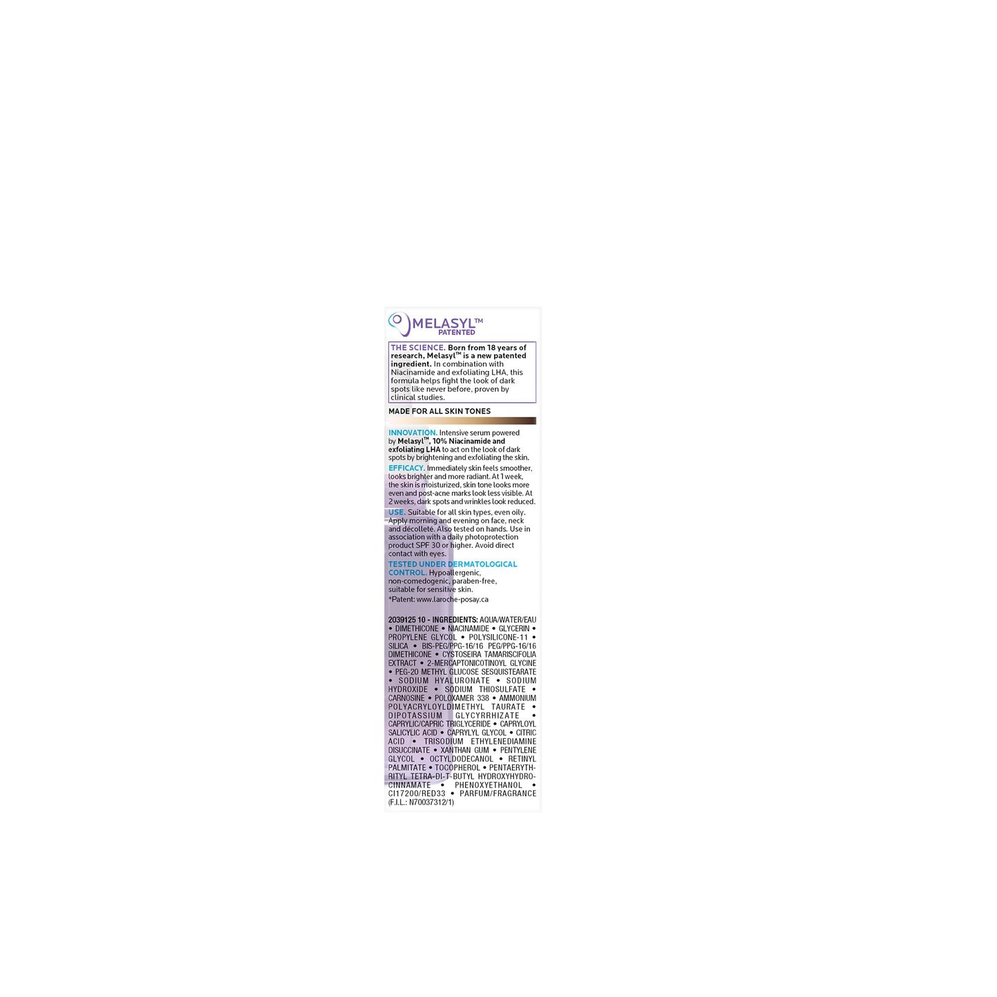 La Roche Posay Mela B3 Face Serum Powered by Melasyl & Niacinamide, Visibly Improve Appearance of Skin Tone & Texture. Developed for All Skin Tones, Safe for Sensitive Skin, 30mL 🍁 All In One Marketplace Canada