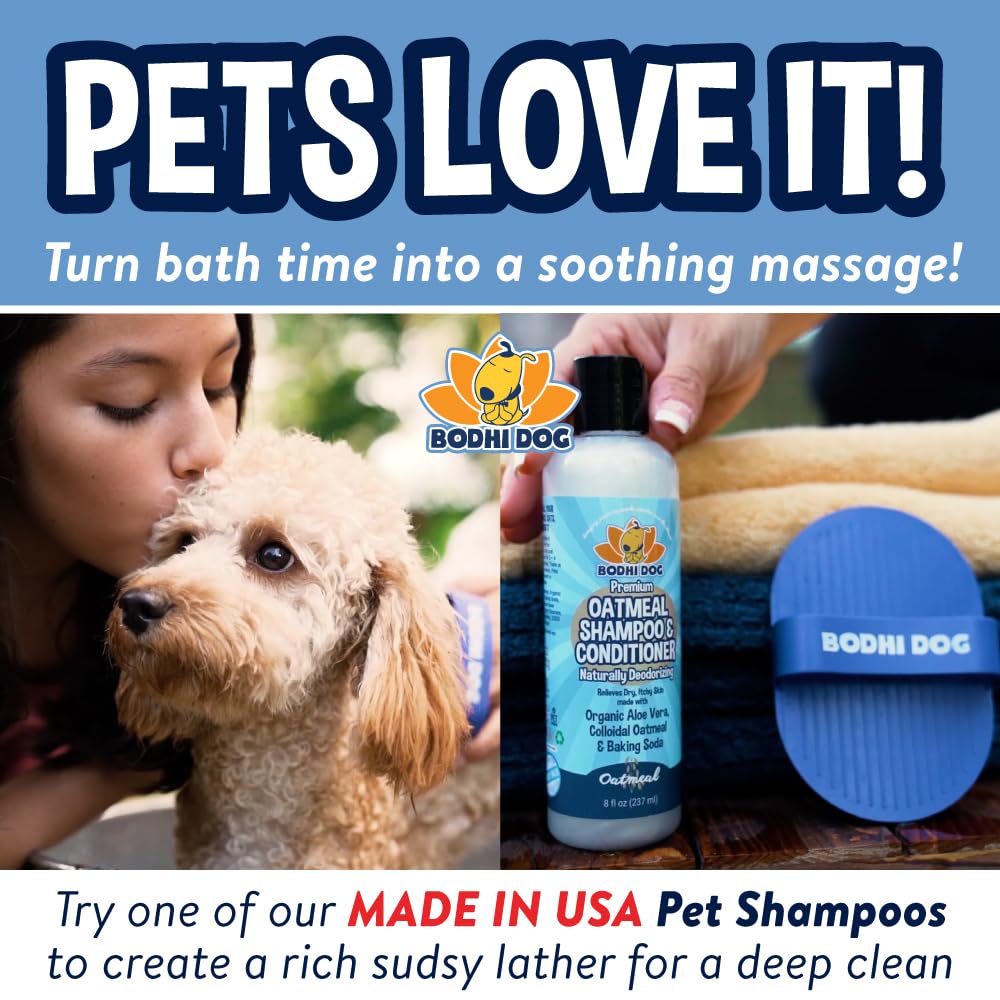 Bodhi Dog Bath Brush | De shedding Dog Brush | Hair Removing for Long Hair Dog Brush | Dog Brush for Short Haired Dogs | Dog Accessories Rubber Curry Brush | Dog Shampoo Brush ๐ All In One Marketplace Canada