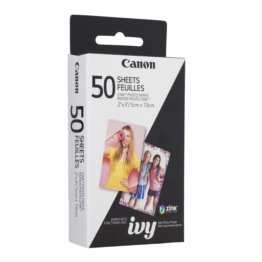 Canon 3215C001 Ivy Zink Photo Printer Paper, 50 Sheets ๐ All In One Marketplace Canada