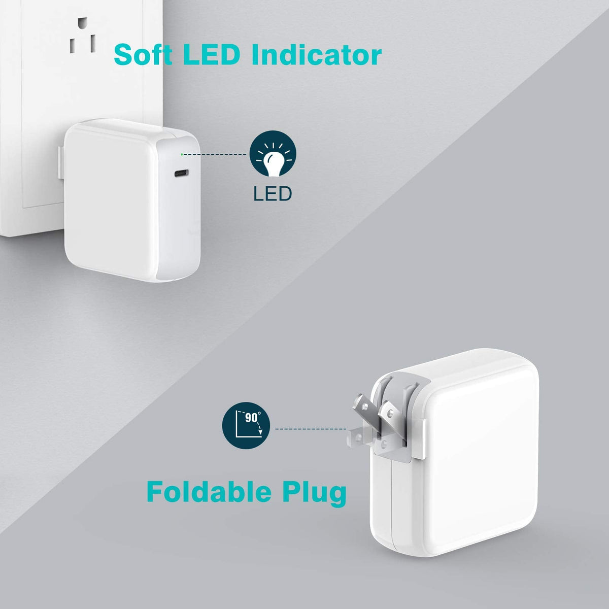 IFEART 70W USB C Charger Compatible with MacBook Air 13/15 inch (2018-2025) and Pro 13/14/15/16 inch (2016-2024), Includes 6.6ft/2M Type C Cable ๐ All In One Marketplace Canada
