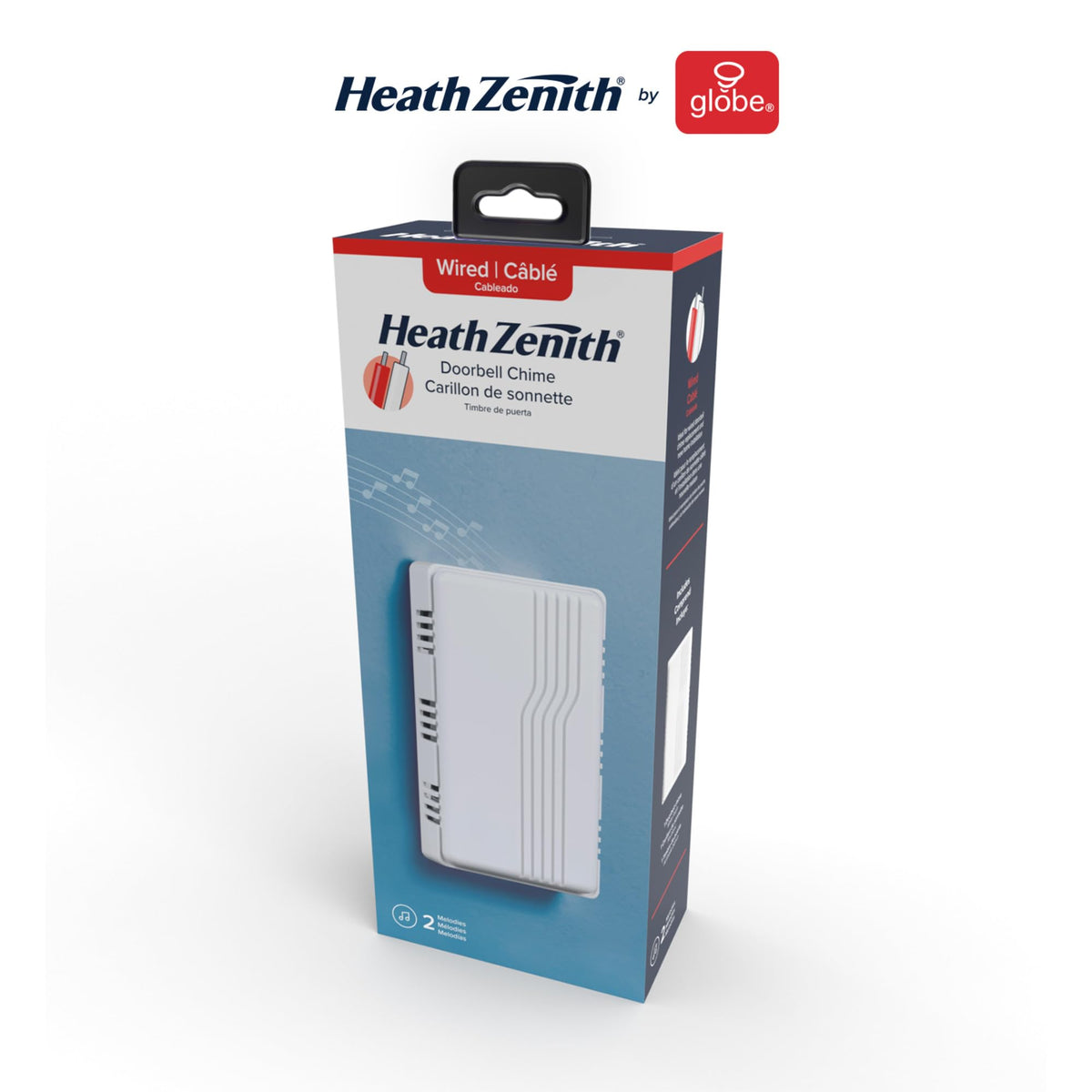 Heath Zenith White Plastic Wired Mechanical Doorbell Chime ๐ All In One Marketplace Canada