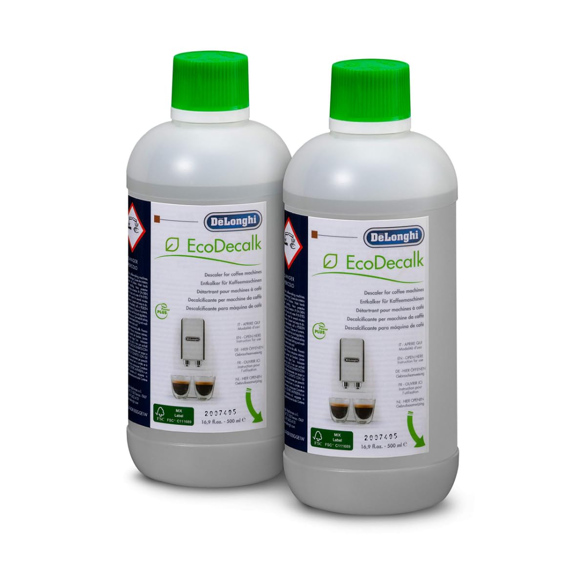 De'Longhi Eco Descaler - 2x500ml bottles, clear ๐ All In One Marketplace Canada