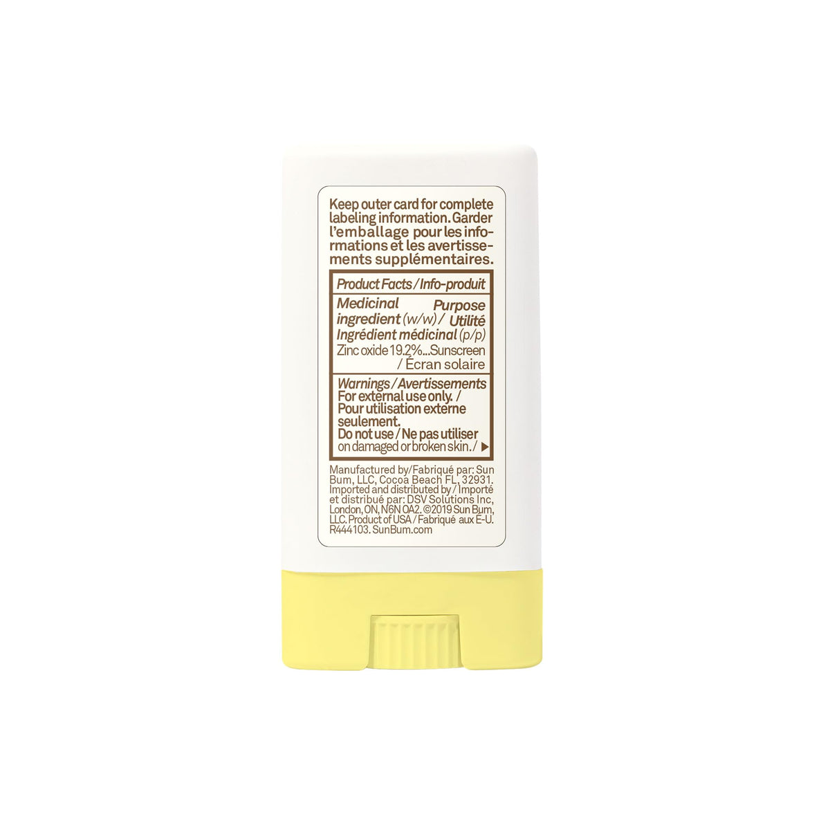 Sun Bum Baby Bum Spf 50 Sunscreen Face Stick | Mineral Uva/uvb Face and Body Protection for Sensitive Skin | Fragrance Free | Travel size | 13g ๐ All In One Marketplace Canada