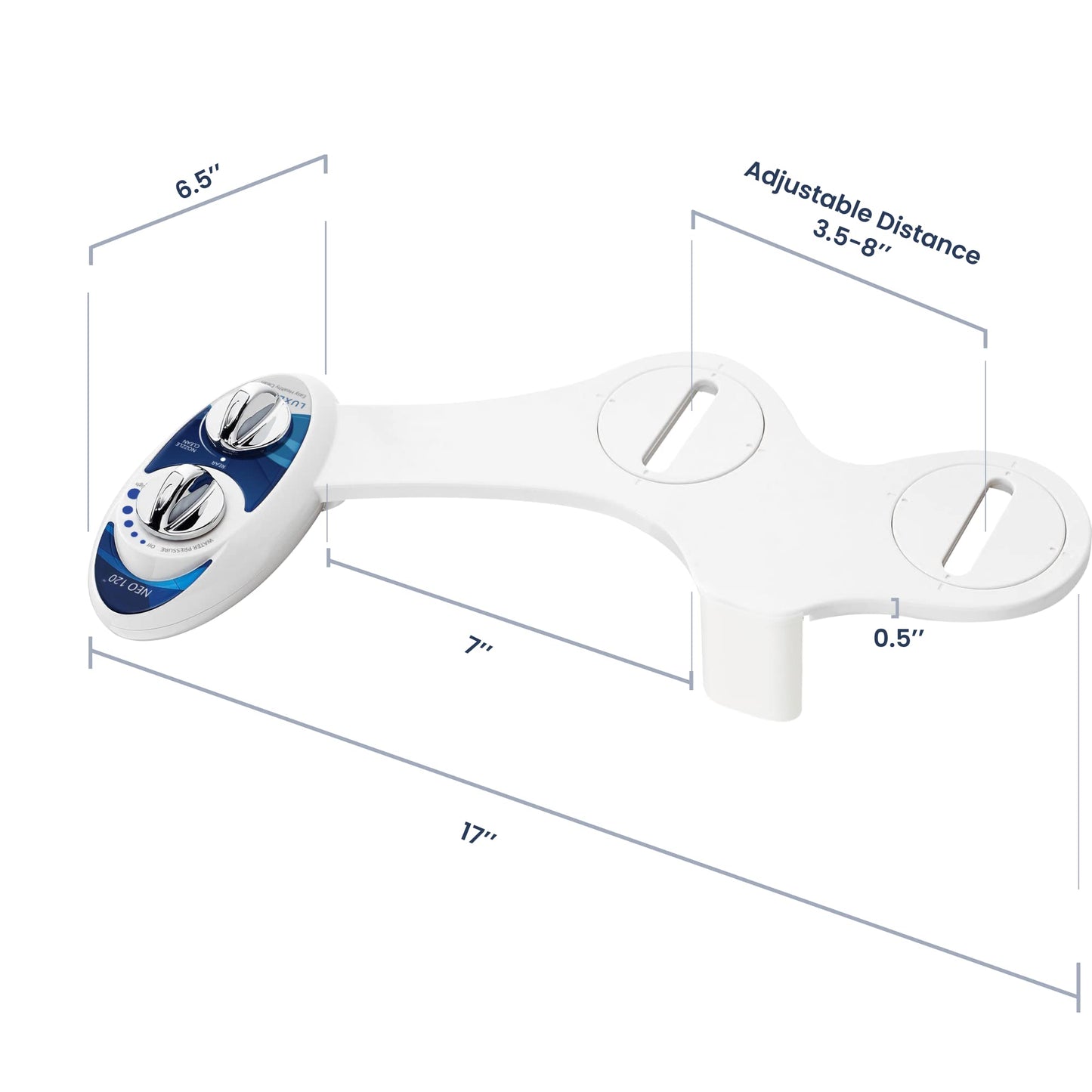 LUXE Bidet NEO 120 - Bidet Attachment for Toilet Seat, Blue ๐ All In One Marketplace Canada