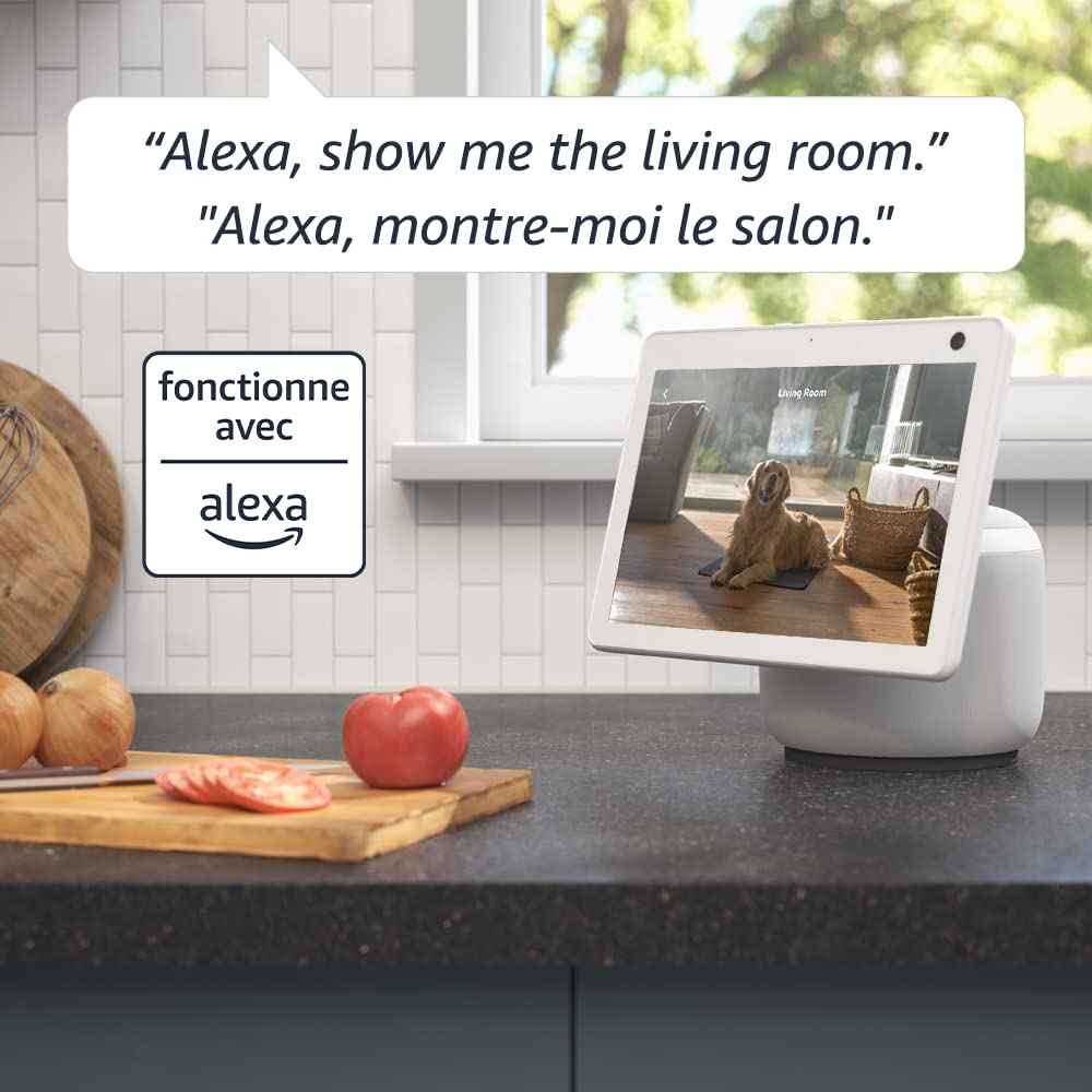Blink Mini Pan-Tilt Camera (newest model), Rotating indoor plug-in smart security camera, two-way audio, HD video, motion detection, Works with Alexa (White) ๐ All In One Marketplace Canada
