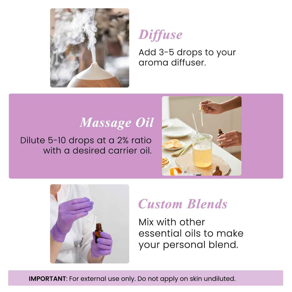 Handcraft Lavender Essential Oil - 100% Pure and Natural - Premium Therapeutic Grade with Premium Glass Dropper - Huge 4 fl. Oz ๐ All In One Marketplace Canada