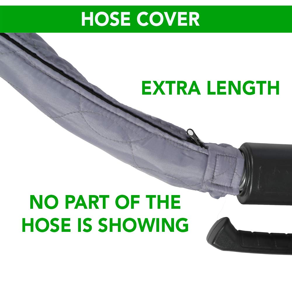 OVO Universal Padded Hose Cover, Fits All 30 to 32 ft Central Vacuum Hose, Machine Washable, Easy to Install with Zipper ๐ All In One Marketplace Canada