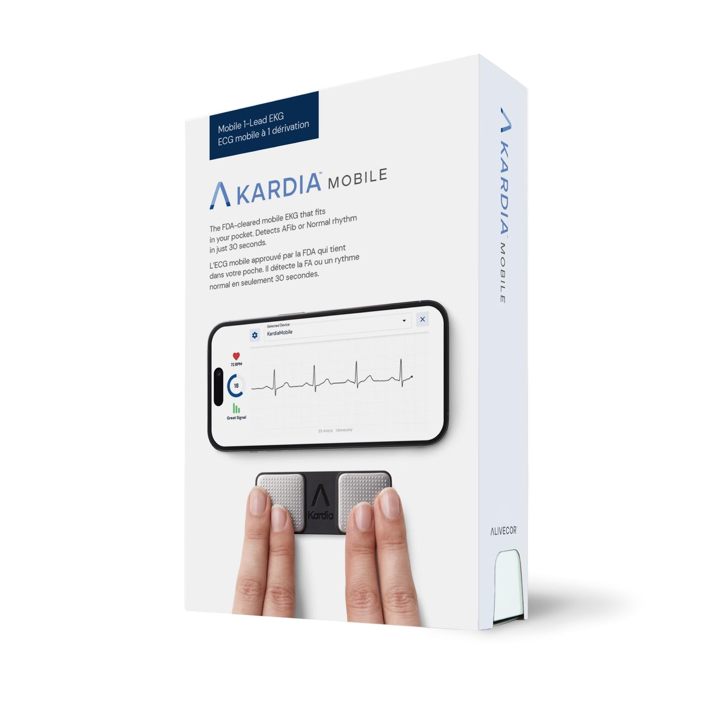 KardiaMobile 1-Lead ECG Monitor, Health Canada Licensed Heart Monitor, Detects Normal Sinus Rhythm, AFib & Arrhythmias, Results in 30 Seconds ๐ All In One Marketplace Canada