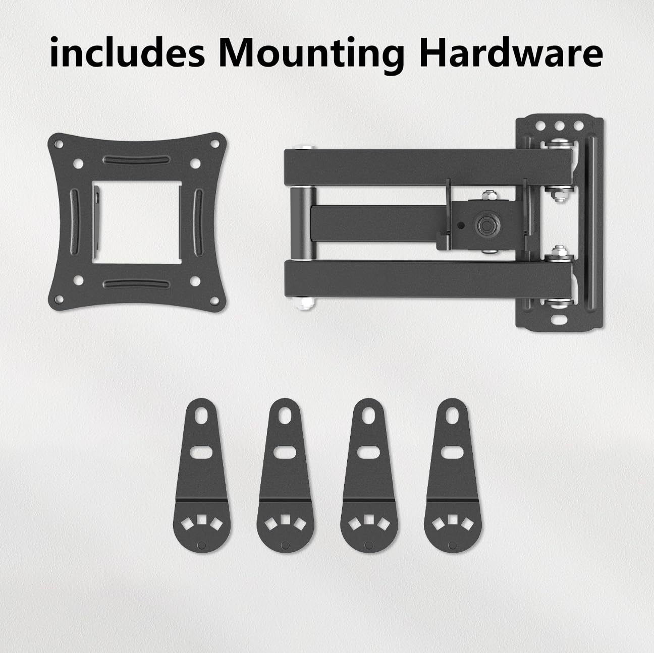 Full Motion Articulating TV Wall Mount Bracket with Swivel Tilt Extension & Rotation, Adjustable Arms for 13-42 Inch Flat/Curved LED LCD TVs & Monitors, Max 44lbs VESA 200x200mm 🍁 All In One Marketplace Canada