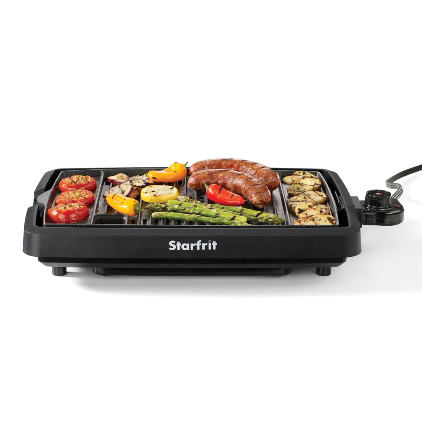 Starfrit The Rock Indoor Smokeless Electric BBQ Grill - Non-Stick 10" x 16" Cooking Surface - Adjustable Temperature ๐ All In One Marketplace Canada