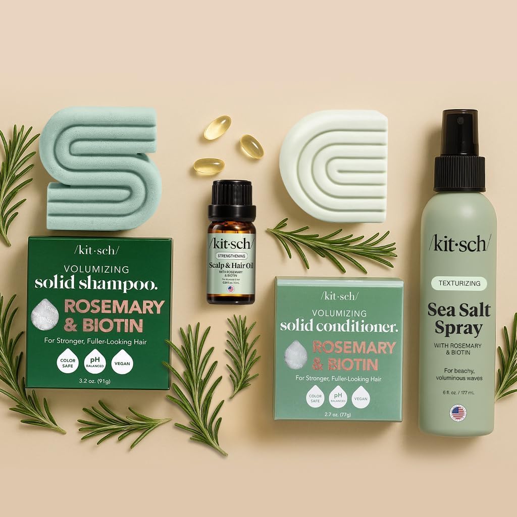 Kitsch Sea Salt Spray for Men and Women | Hair Spray with Rosemary, Biotin, Magnesium ā Hair Texturizer for Natural Curls and Beach Waves, 177 mL š All In One Marketplace Canada