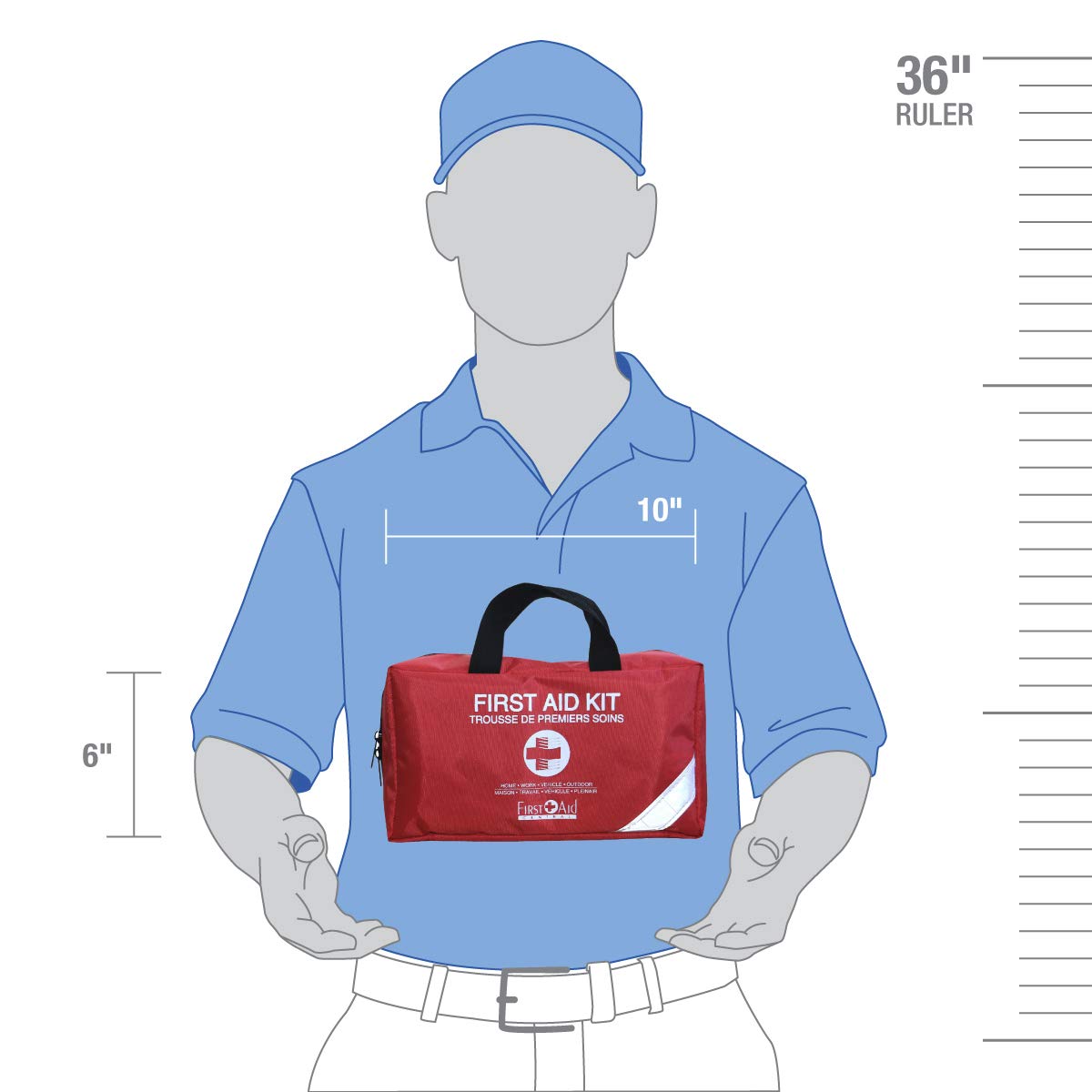 First Aid Central AZ-ESSFAK Essential Emergency First Aid Kit For Home, Travel, and Work, 111 Pieces ๐ All In One Marketplace Canada