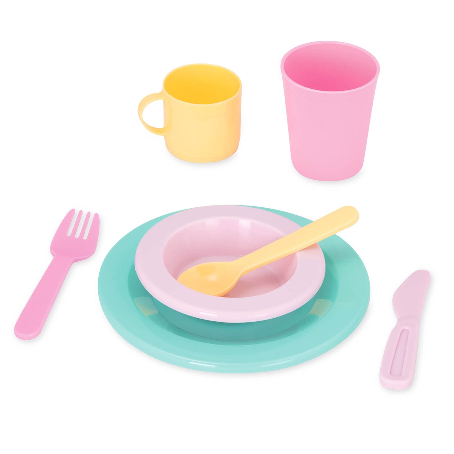 Battat Play Circle Dish Set, Dishes Wishes Dinnerware, 34 Pieces, Playset ๐ All In One Marketplace Canada