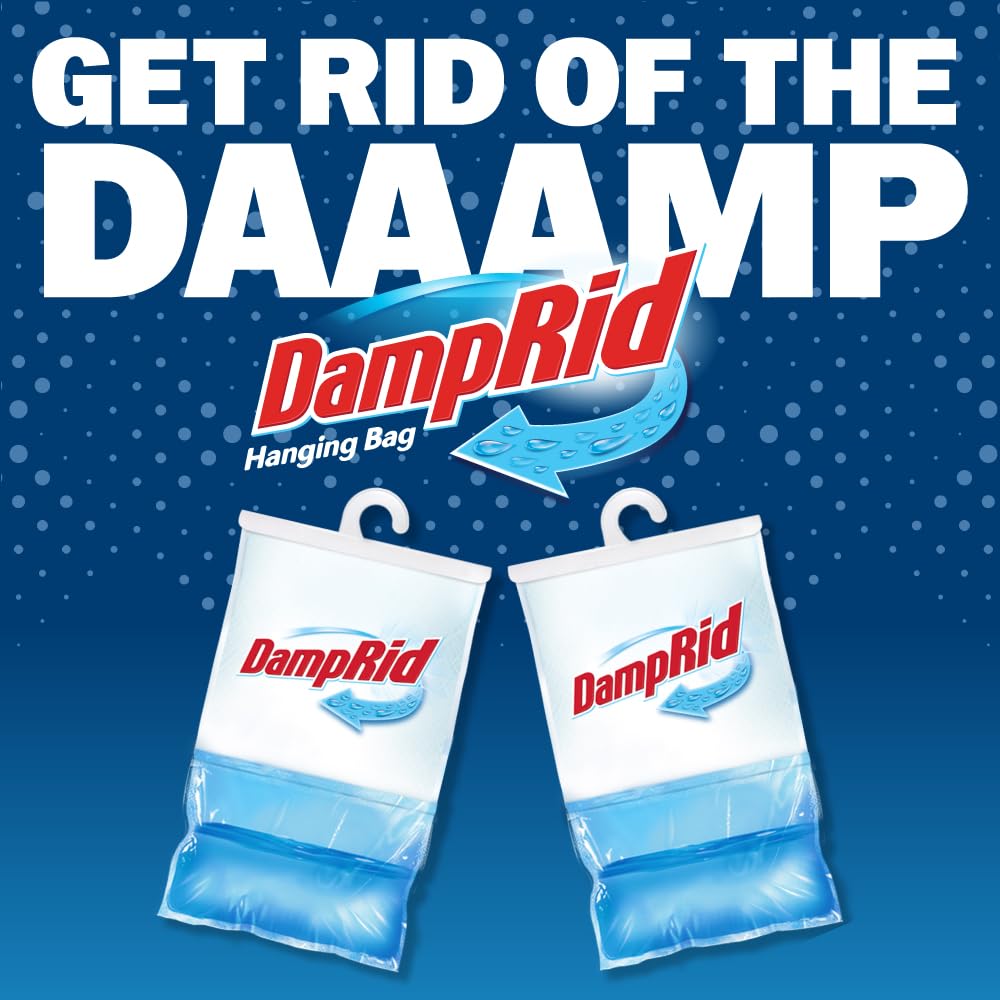 DampRid Fresh Scent Hanging Moisture Absorber, 16 oz., 3 Pack - Eliminates Musty Odors for Fresher, Cleaner Air, Ideal for Closet, 14% More Moisture Absorbing Power*- Blue ๐ All In One Marketplace Canada
