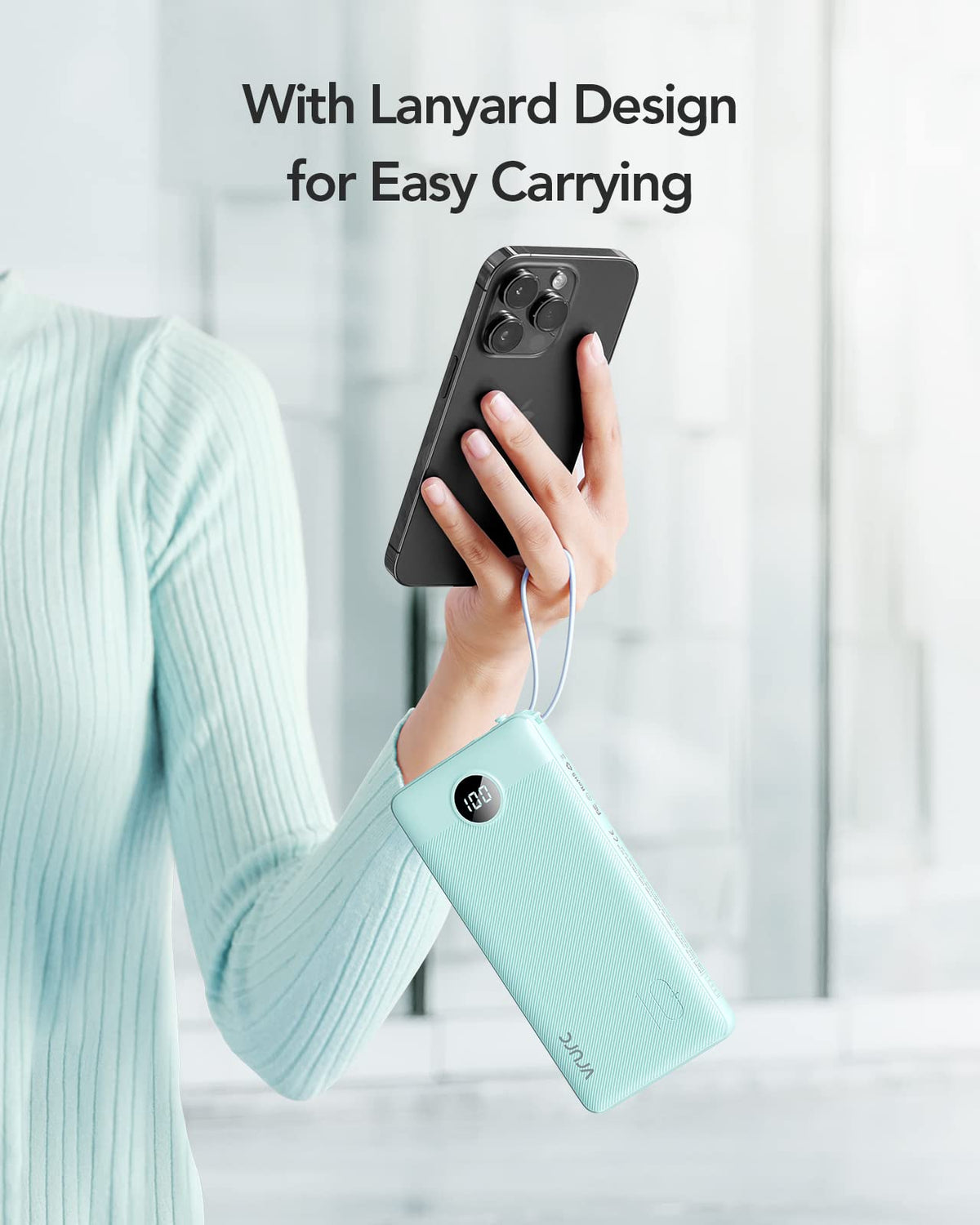 VRURC Portable Charger with Built-in Cables, 10000mAh Power Bank š All In One Marketplace Canada