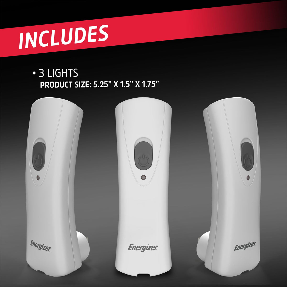 Energizer Weatheready Rechargeable Compact Handheld Light, Plug-in Rechargeable LED Light, Automatic Turn-On Emergency Flashlight, Built-in Rechargeable Battery Included, 3 Count ๐ All In One Marketplace Canada