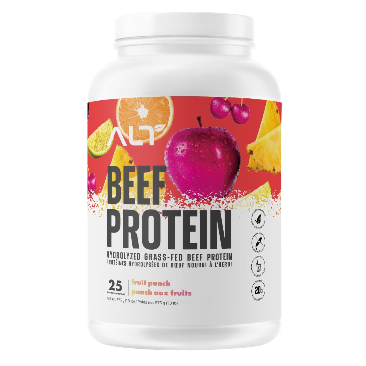 ALT Nutrition Grass-Fed Beef Protein Isolate, Fruit Punch, 25 Servings ๐ All In One Marketplace Canada