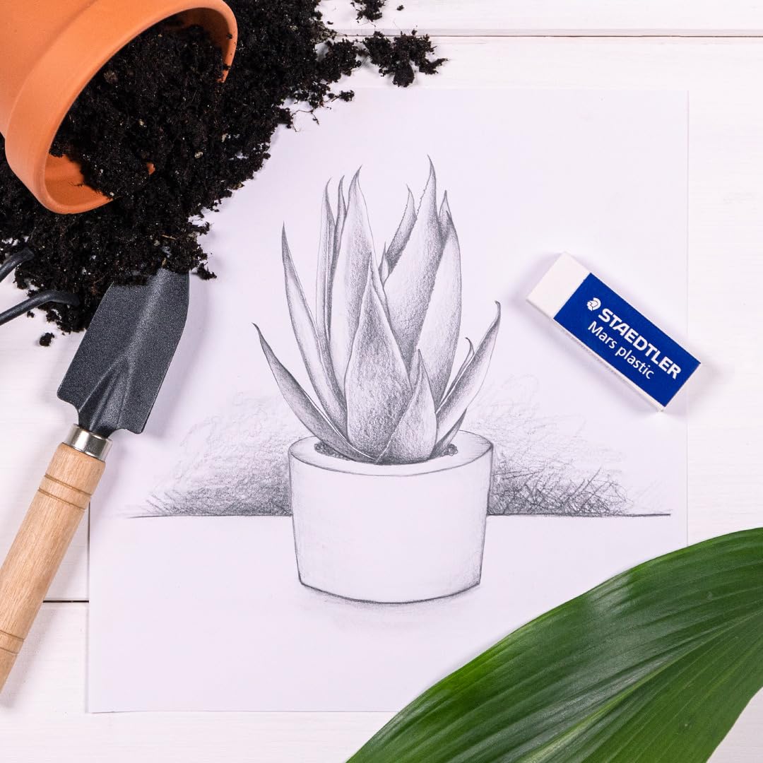 STAEDTLER Mars Plastic Vinyl Erasers, 4 Pack, White, Latex-Free ๐ All In One Marketplace Canada