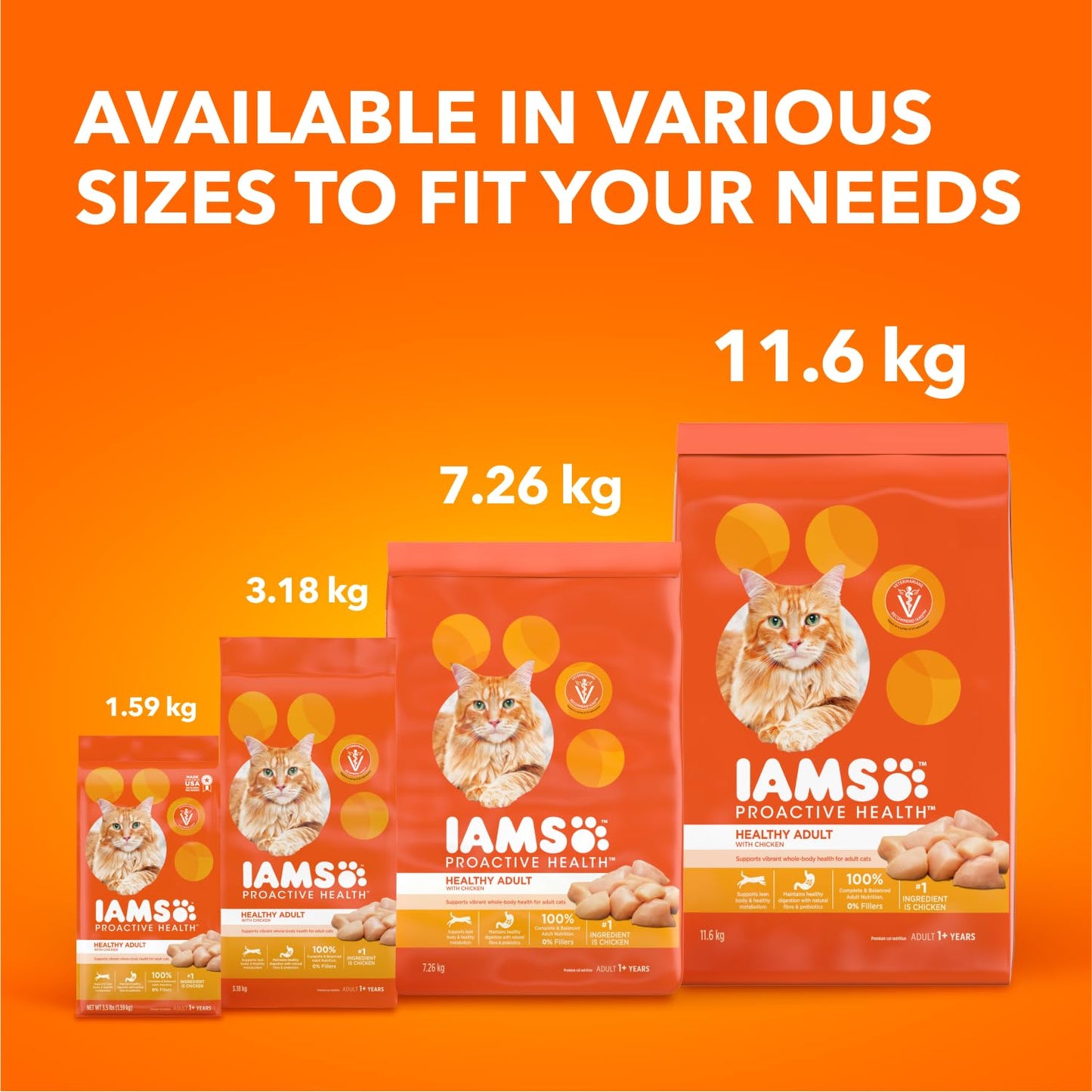 IAMS Proactive Health Healthy Adult Dry Cat Food – Chicken – 3.18KG (7LB) Bag 🍁 All In One Marketplace Canada