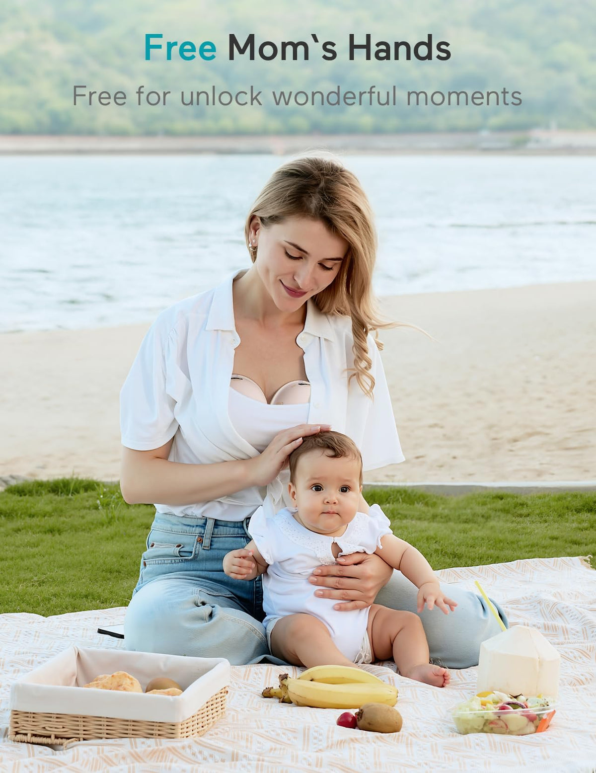 Paruu P16 Wearable Breast Pump, Hands-Free Portable Electric Breast Pump with 4 Modes & 12 Suction Levels, 309mmHg Max Powerful Suction, 19/21/24mm Flange Inserts, Wireless Breastfeeding Pump, 2 Pack đ All In One Marketplace Canada
