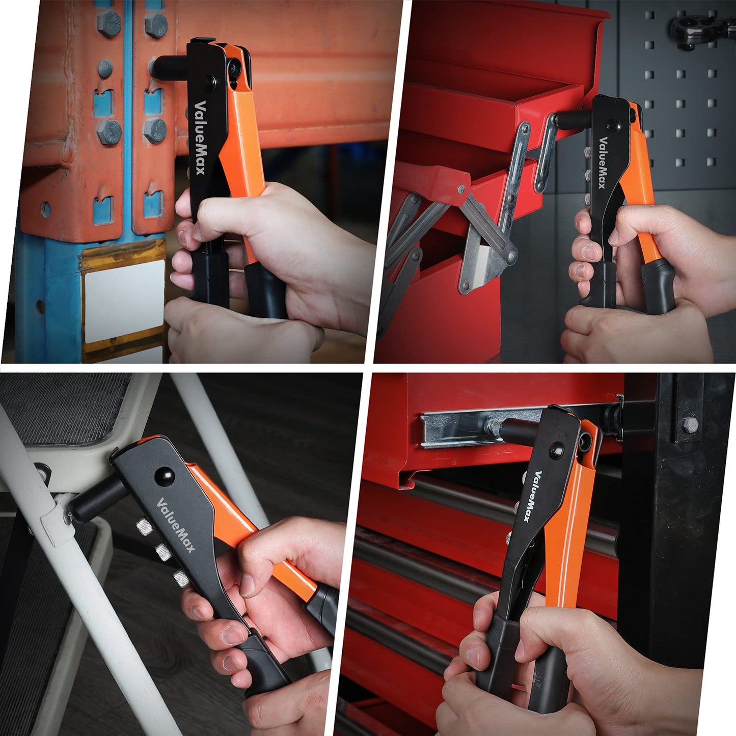 ValueMax 4-in-1 Hand Riveter/Rivet Gun, Pop Rivet Tool Kit with 200 Rivets ๐ All In One Marketplace Canada
