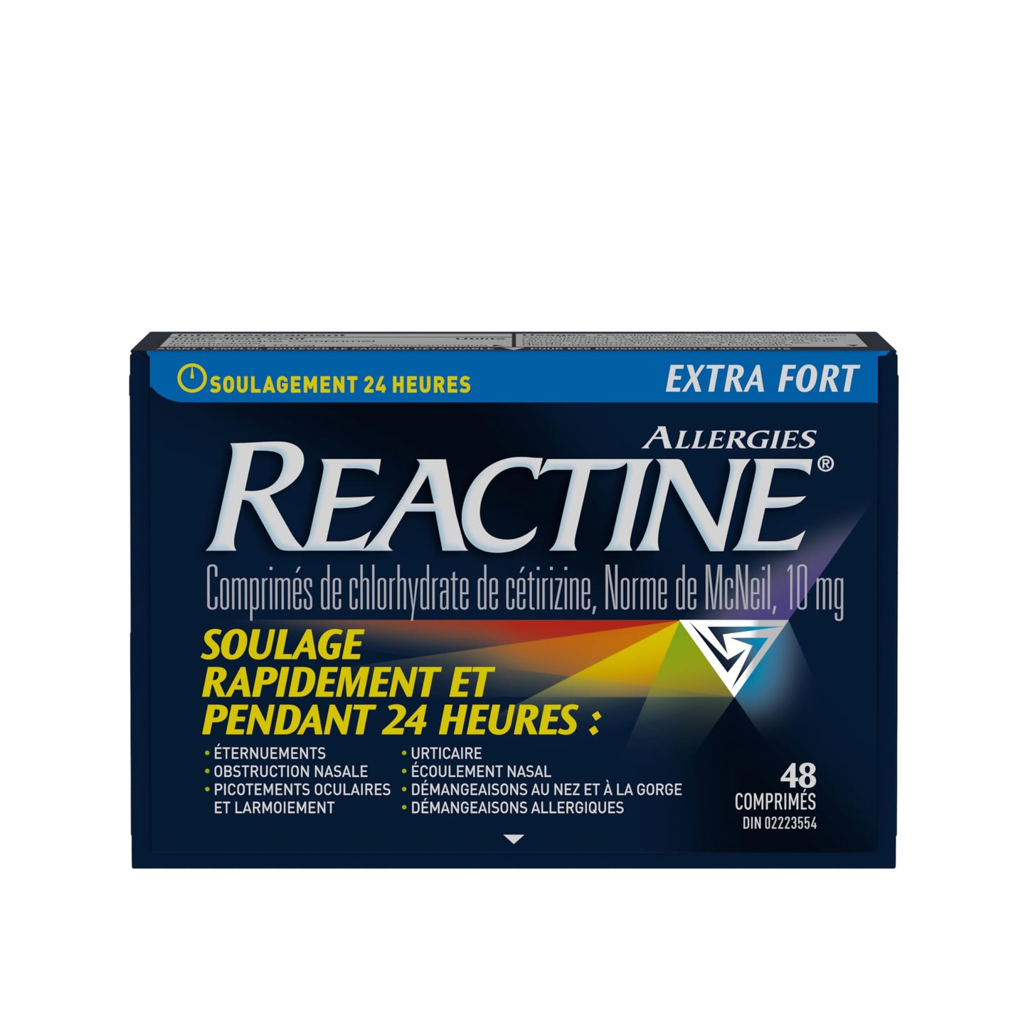 Reactine Extra Strength Antihistamine Tablets - 10mg Cetirizine Hydrochloride - 24 Hour Allergy Relief Medicine - 48 Count MADE IN CANADA ๐ All In One Marketplace Canada