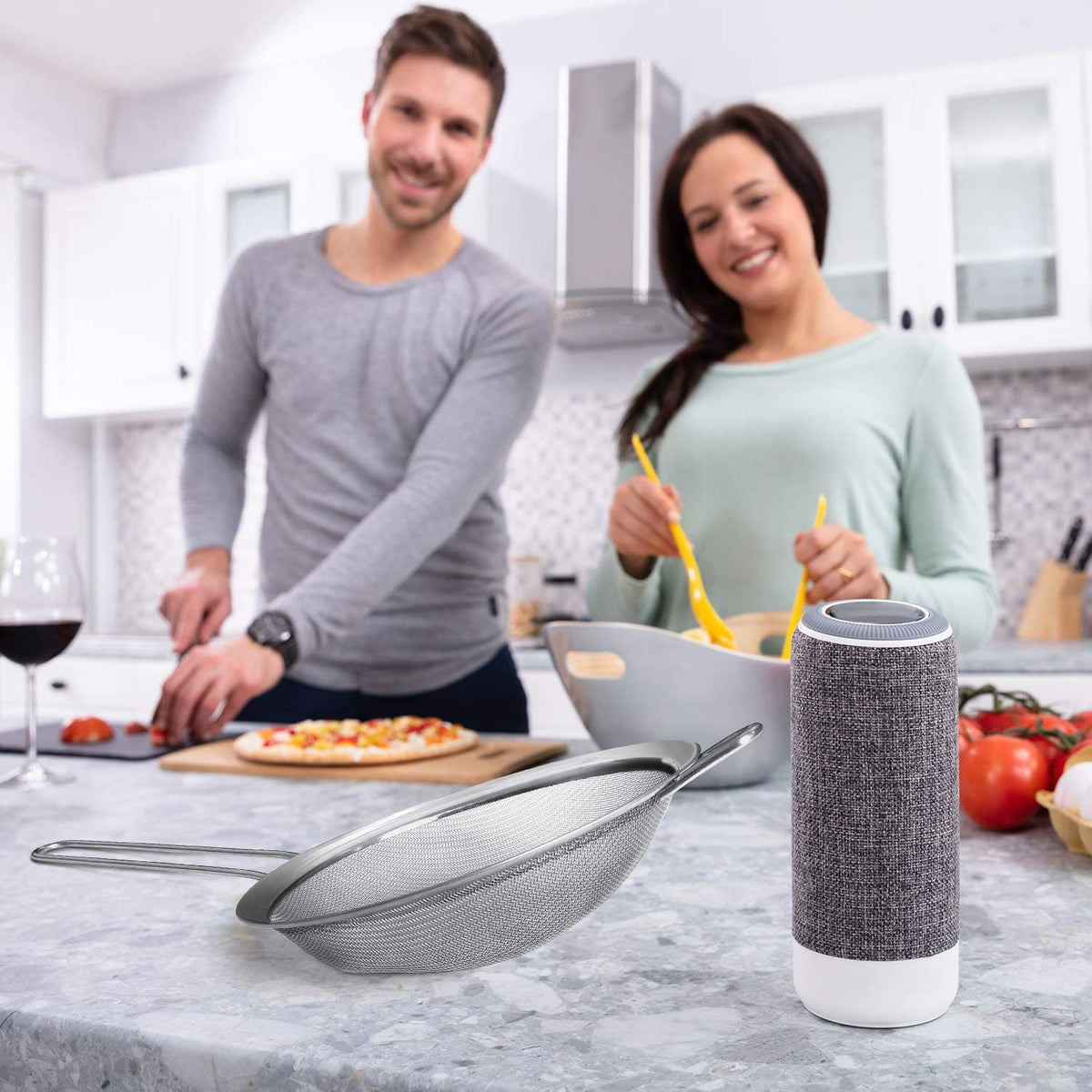 Walfos Fine Mesh Strainers Set, Premium Stainless Steel Sieve and Sifter with Sturdy Handle, Metal Kitchen Strainers Perfect for for Food, Rice, Quinoa, Fruit, Tea, Flour- 3 Sizes ๐ All In One Marketplace Canada