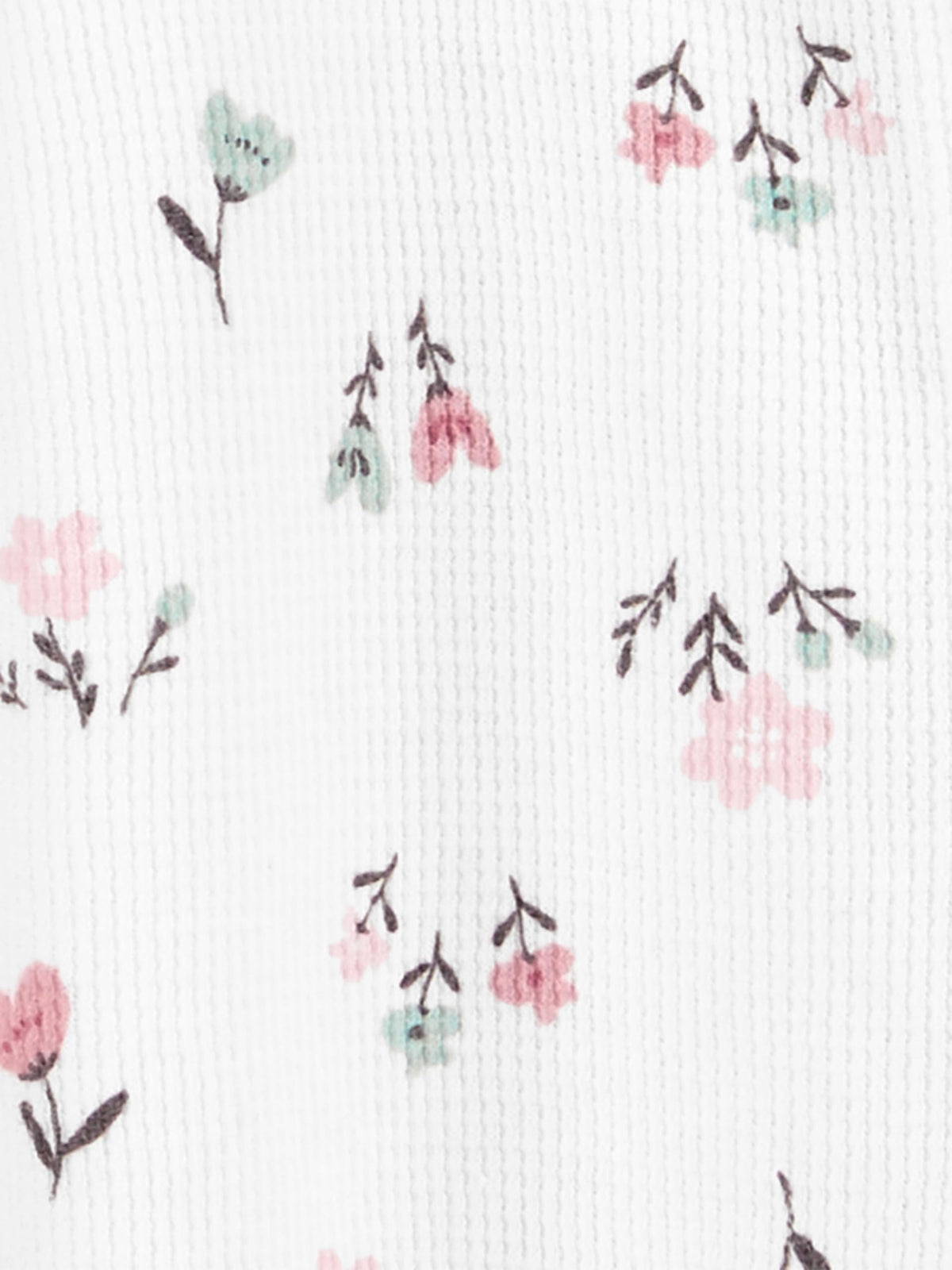 Simple Joys by Carter's Girls' Baby 2-Pack 2-Way Zip Thermal Footed Sleep and Play, Ivory, Floral/Elephants, 0-3 Months π All In One Marketplace Canada