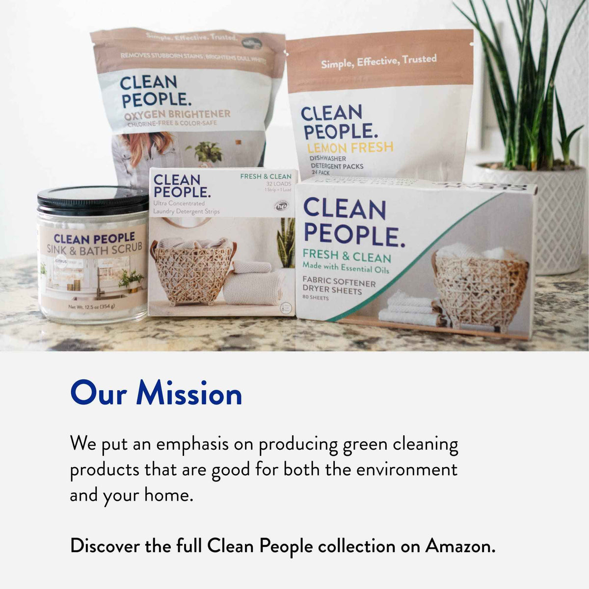 Clean People All Natural Dishwasher Pods - Cuts Grease & Rinses Sparkling Clean - Residue-Free - Phosphate Free Dishwashing Pods - Fragrance Free, 60 Pack ๐ All In One Marketplace Canada