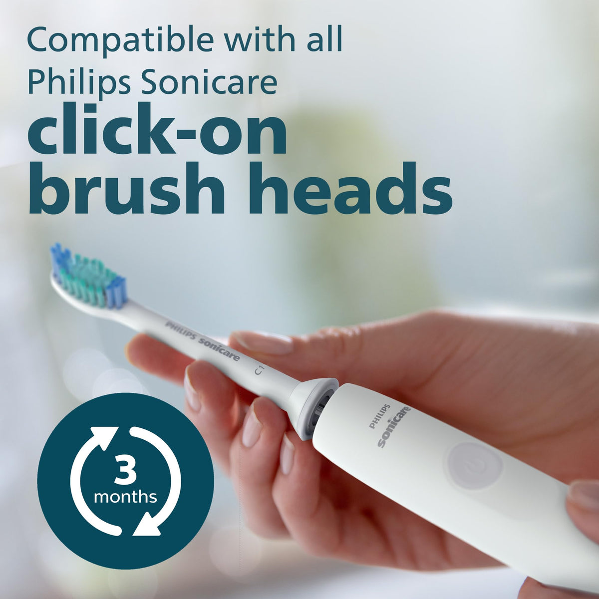 Philips Sonicare 1300 Rechargeable Electric Toothbrush, 2 Brush Head, White π All In One Marketplace Canada
