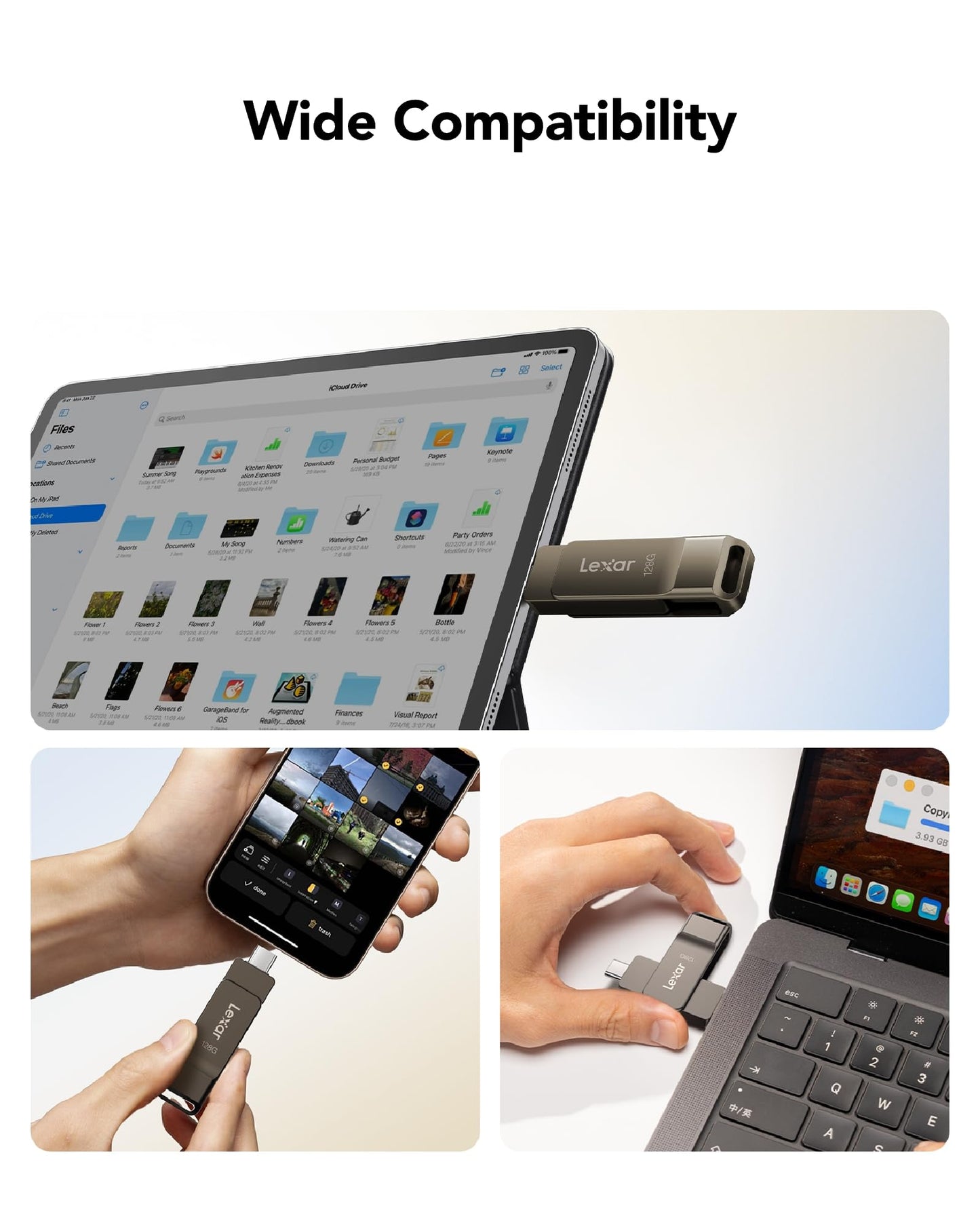 Lexar D40E 128GB Dual USB 3.2 Gen 1 Type-C Jump Drive, USB-C Flash Metal Housing Swivel Design Thumb Drive (Titanium Grey) 🍁 All In One Marketplace Canada