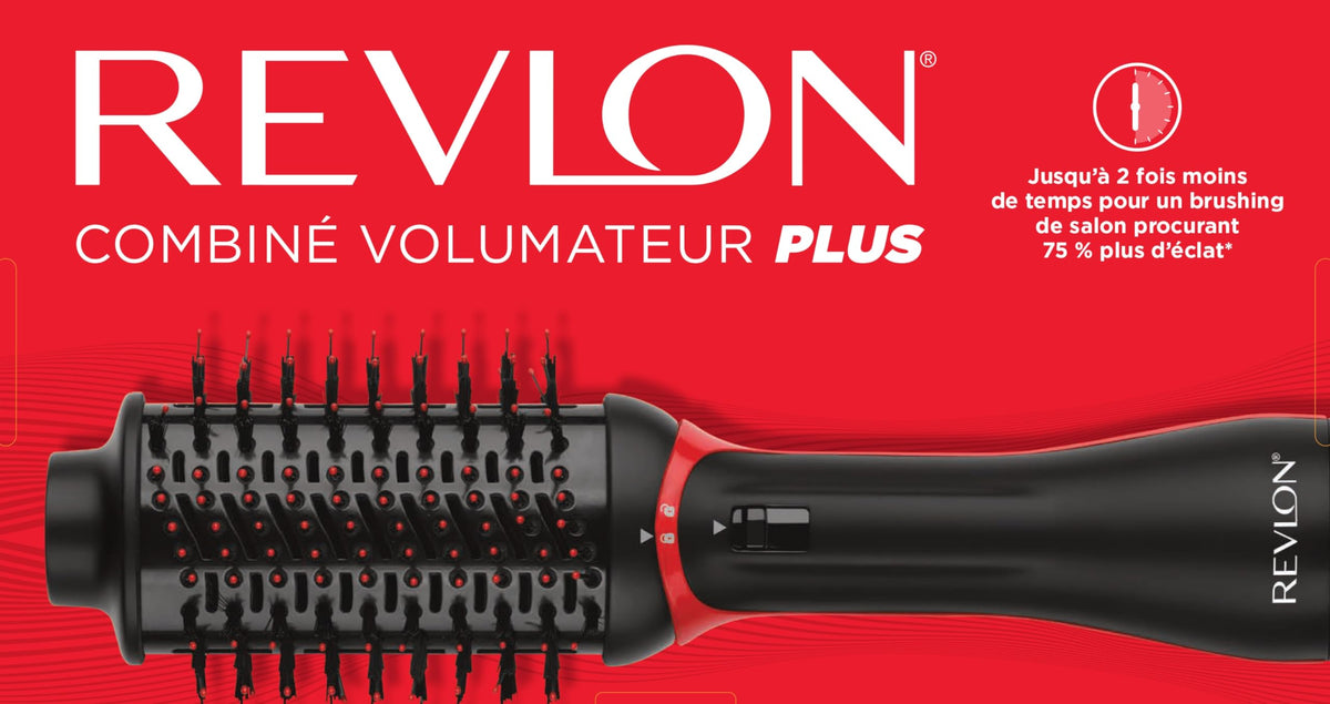 Revlon RVDR5298F One-Step Volumizer PLUS, Tourmaline Ionic Technology, Ionic Hair Dryer, Hot Air Brush, Less Frizz, 4 Heat/Speed Settings, Travel Friendly, Black š All In One Marketplace Canada
