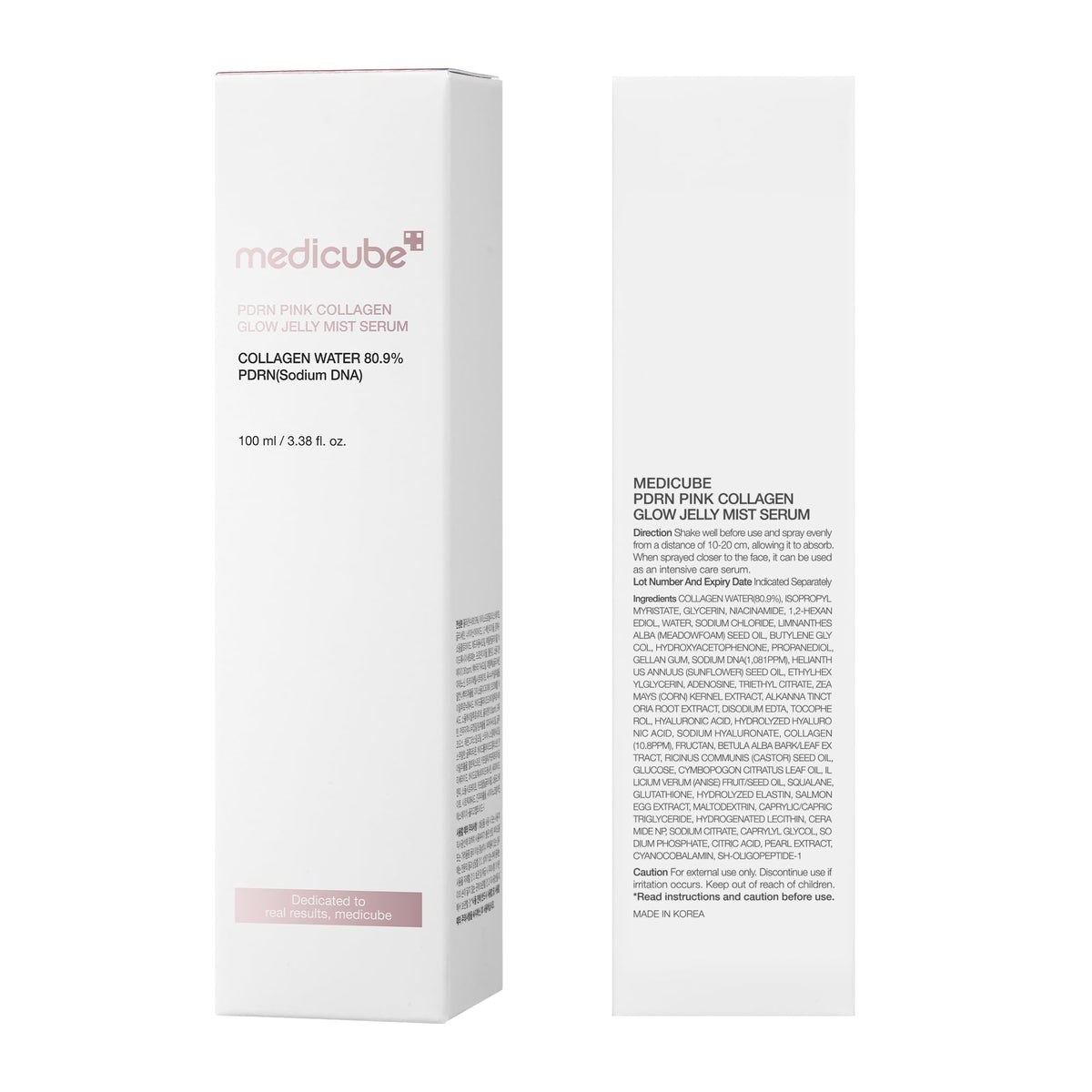 medicube Pink PDRN Collagen Glow Jelly Mist Serum | Dual-Texture Mist Serum with Niacinamide, Glutathione, Ceramide & Hyaluronic Acid | Lightweight for Deep Hydration, Radiance & Plump-Looking Skin ๐ All In One Marketplace Canada