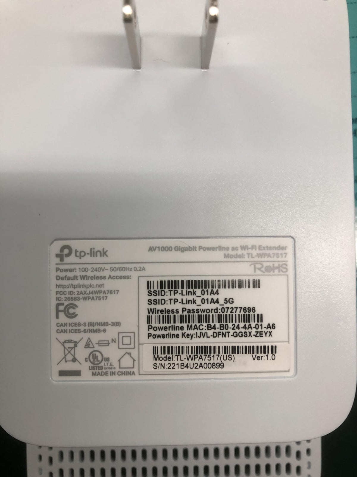 TP-Link Powerline WiFi Extender (TL-WPA7517KIT) - AV1000 Powerline Ethernet Adapter with Dual Band WiFi, OneMesh, Gigabit Port, Ethernet Over Power, Plug & Play ๐ All In One Marketplace Canada