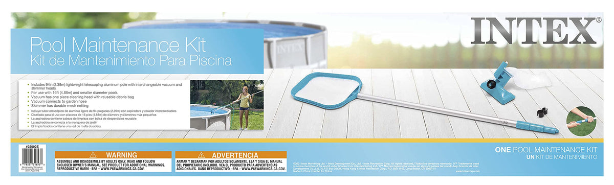 Intex 28002E Cleaning Maintenance Swimming Pool Kit with Vacuum, Surface Skimmer, and Telescoping Pole for Above Ground Pools (Pool Sold Separately) ๐ All In One Marketplace Canada