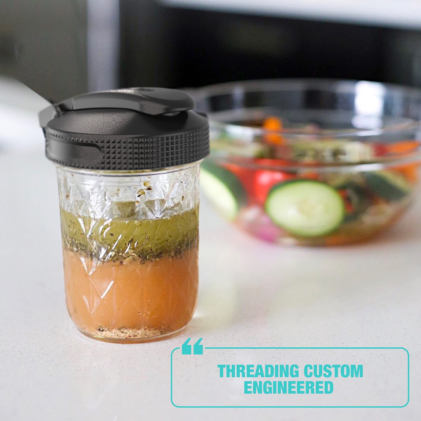 Masontops Multi Top Flip Cap Mason Jar Lid - Regular Mouth Mason Jar Pour Lids Small Mouth Mason Jar Lids Pour Spout and Flip Cap โ Sip, Pour, Store & More - Leakproof Mason Jar Pour Spout Lid 2-Pack ๐ All In One Marketplace Canada