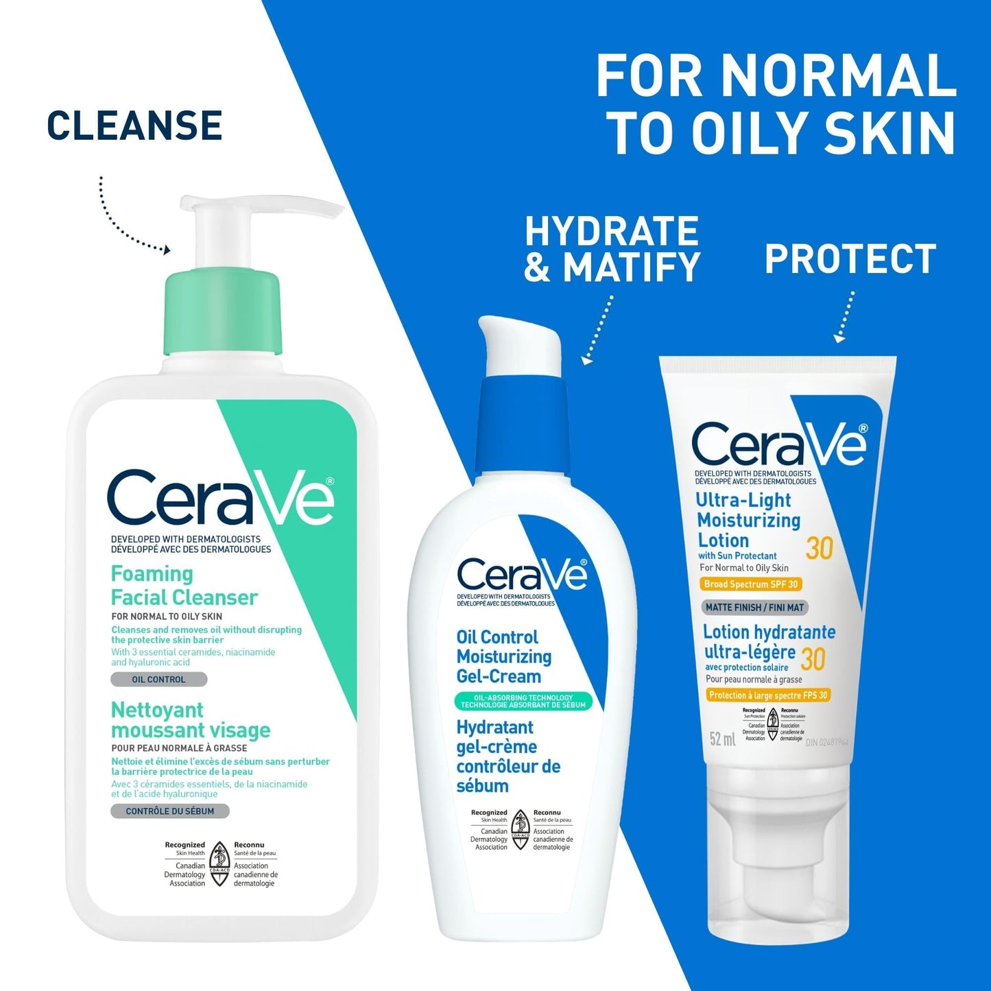 CeraVe Foaming Face Wash, Gentle Face Cleanser for Men & Women with Hyaluronic Acid, Niacinamide, Ceramides. Makeup Remover for oily skin, Fragrance-Free, Non-Comedogenic, Sensitive Skin, 473ML ๐ All In One Marketplace Canada