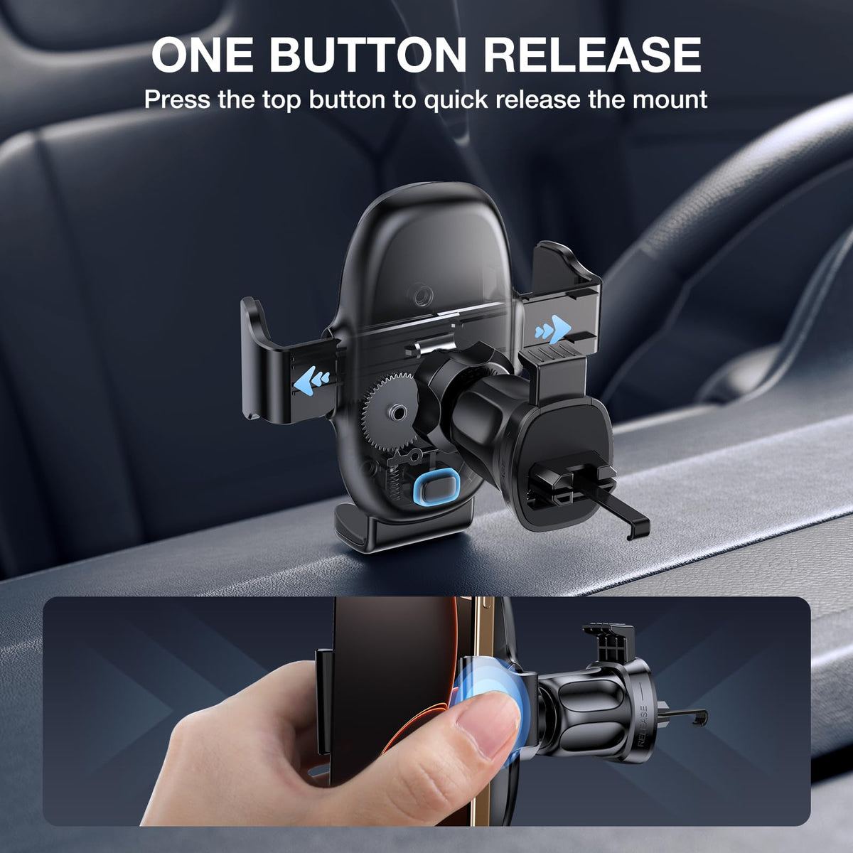 Miracase Phone Holder for Car Vent【2026 Wider Clamp & Metal Hook】 Car Phone Holder Mount for Vent Clip Hand Free Cell Phone Car Mount for iPhone 17 Pro Max 16 15 14 13 12 Samsung S25 Car Accesorries 🍁 All In One Marketplace Canada