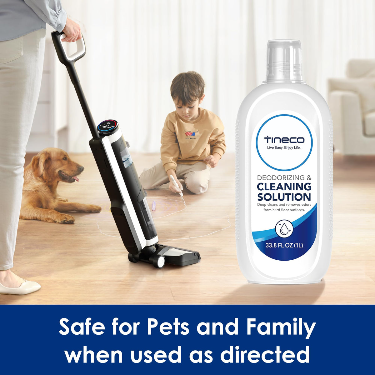 Tineco Floor Cleaning Solution 1L (33.8 OZ) for i5/i6 Stretch & FLOOR ONE S5/S6/S7/S9 Artist & S6/S7/S9 Master & Breeze Series, (EXCEPT iFLOOR 5 Steam/S5/ S7/ S9 Artist Steam Series) Wet Dry Vacuum ๐ All In One Marketplace Canada