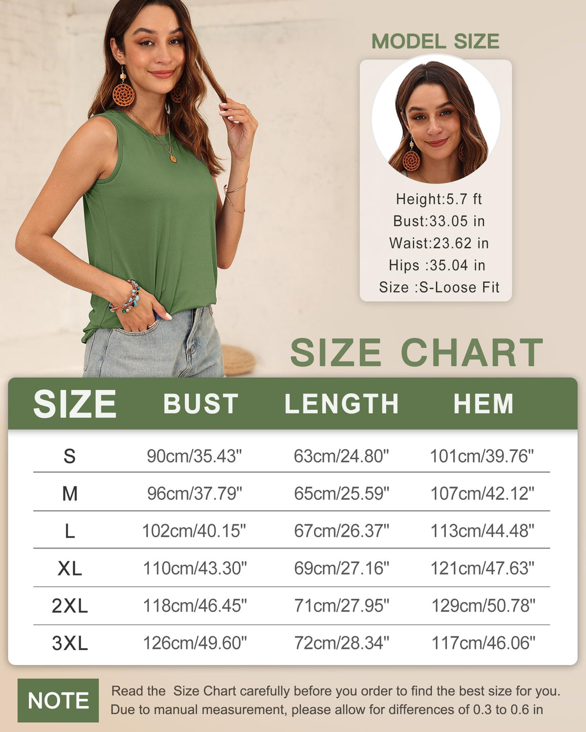 WNEEDU Womens Summer Tank Tops Sleeveless Crewneck Loose Fit Basic Cami 2026 New Casual Shirt Black L ๐ All In One Marketplace Canada