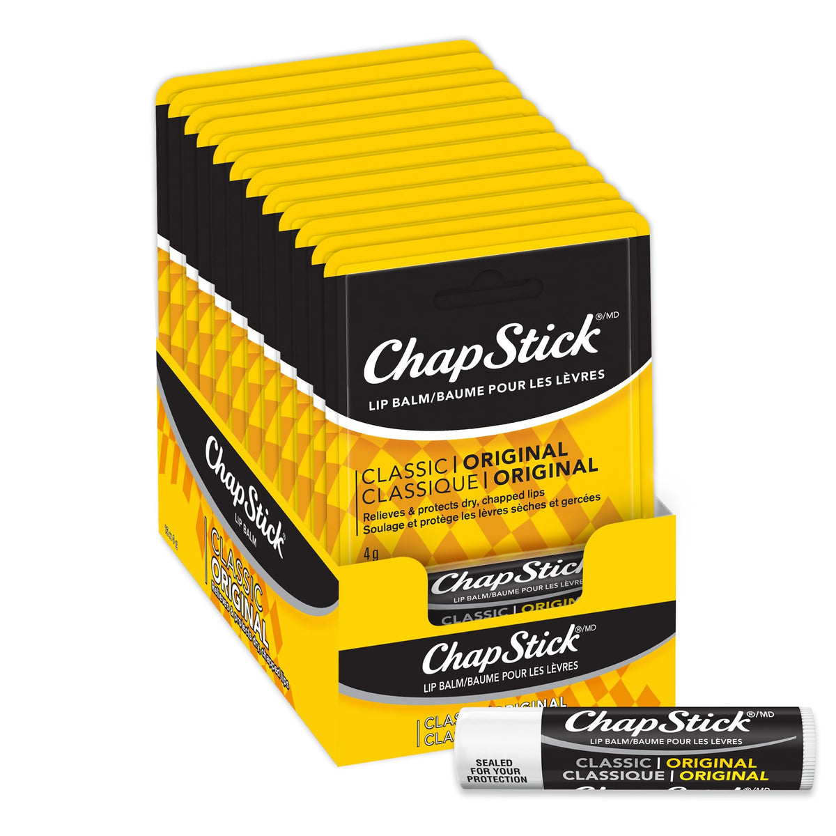 ChapStick Classic Lip Balm, Original Flavour, Pack of 12 ๐ All In One Marketplace Canada