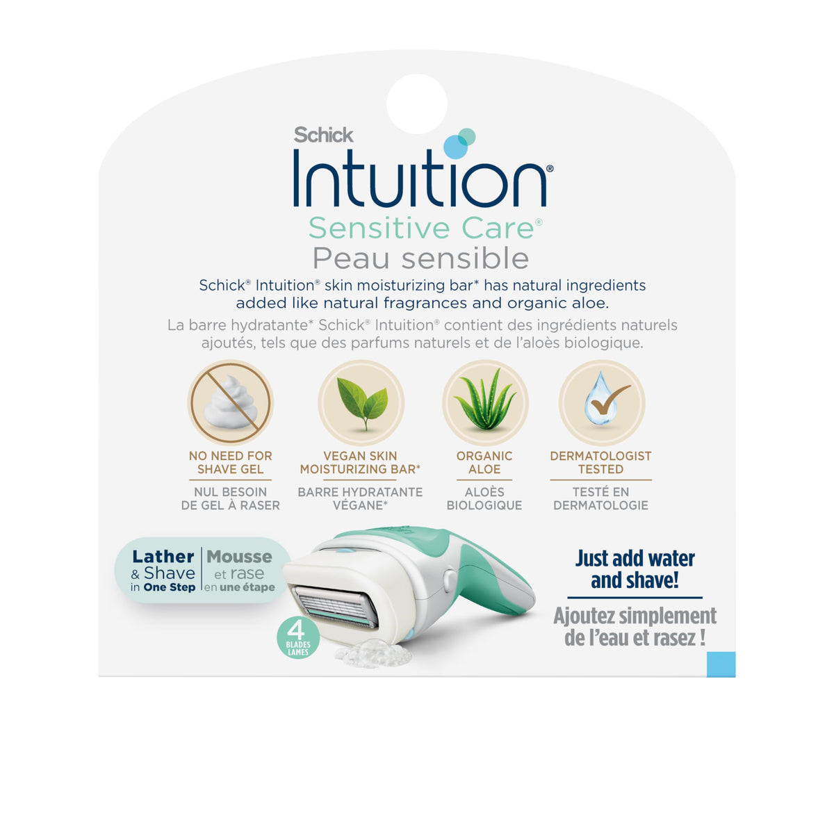 Intuition Schick Sensitive Skin Womens Razor Refills with Vitamin E & Aloe, Pack of 6 ๐ All In One Marketplace Canada