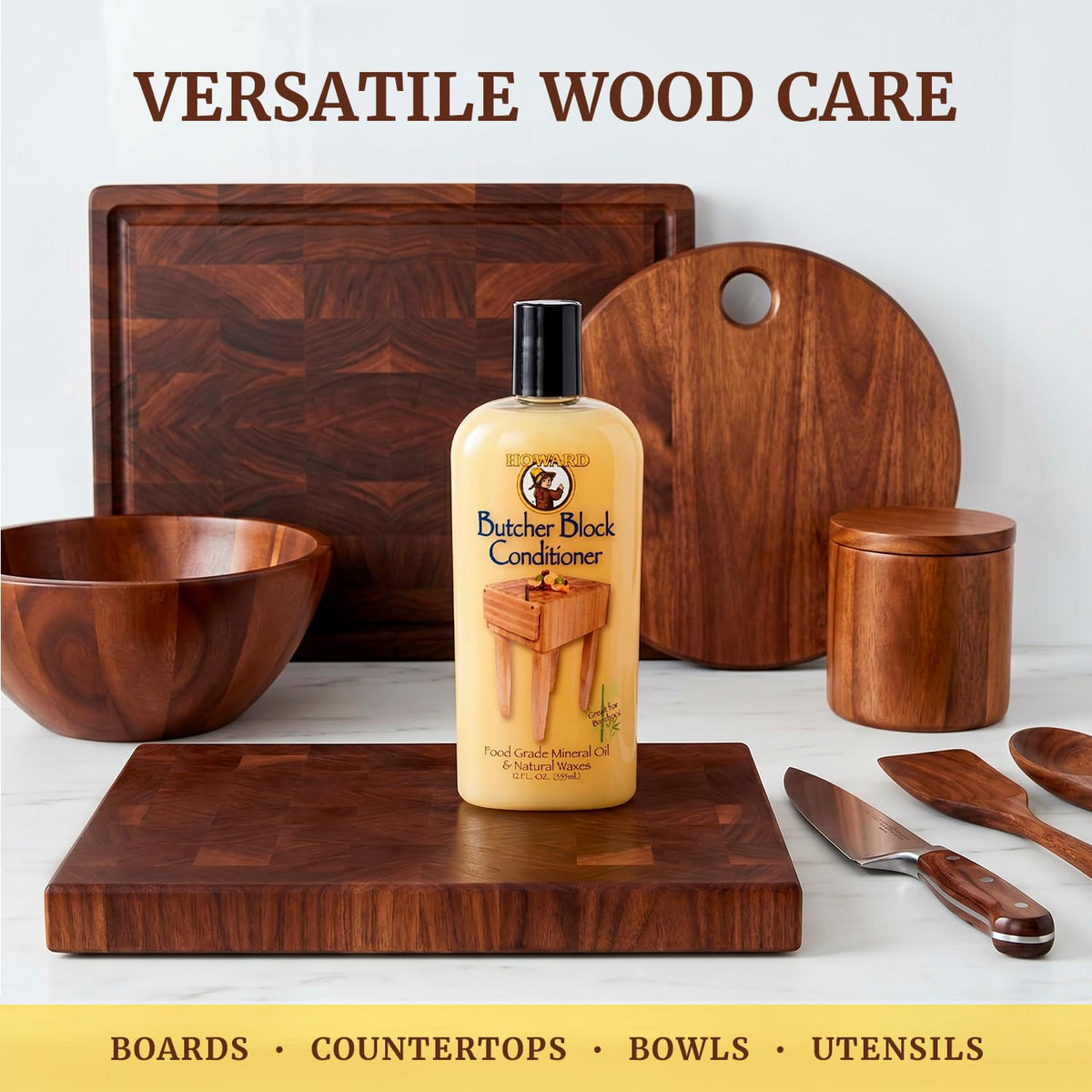 Howard BBC012 Butcher Block Conditioner, 12-Ounce ๐ All In One Marketplace Canada