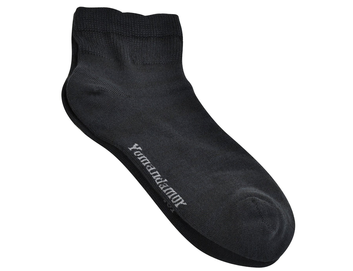 Yomandamor 5 Pairs Mens Bamboo Blend Cotton Ankle Extra-Wide Diabetic Socks with Seamless Toe(Size:10-13)(black) ๐ All In One Marketplace Canada