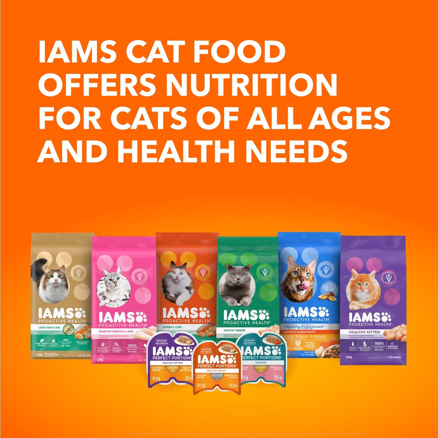 IAMS Perfect Portions Adult Wet Cat Food, Chicken Flavour, 75g (12 Pack) 🍁 All In One Marketplace Canada